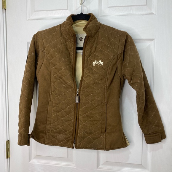 Equine Couture Jackets & Blazers - Equine Couture Women's Brown Quilted Riding Jacket size medium